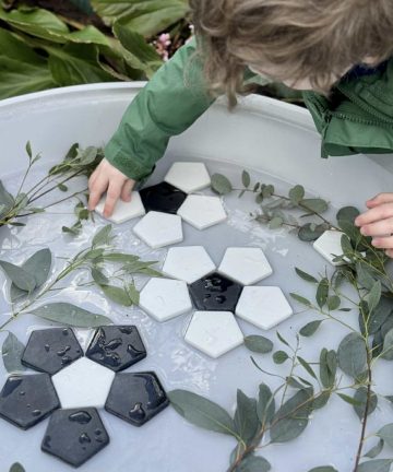 Yellow Door Patterning Pentagons - Image 5