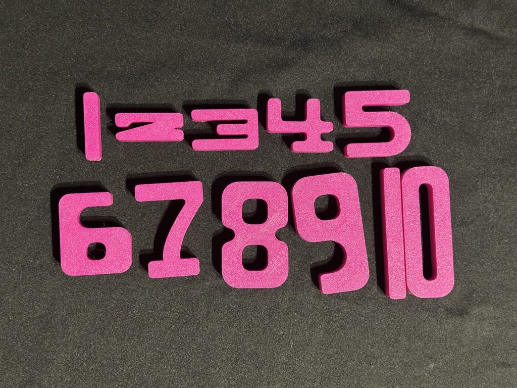 3D Printed Stacking Numbers - Great For Numeracy & Maths Projects & Play