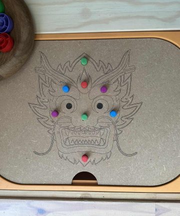 Flisat Dragon Screw On Pouch Lid 3D Printed & MDF – Great For Helping Little Hands With Coordination & Dexterity & Chinese New Year Projects - Image 4