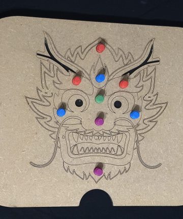 Flisat Dragon Screw On Pouch Lid 3D Printed & MDF – Great For Helping Little Hands With Coordination & Dexterity & Chinese New Year Projects - Image 5