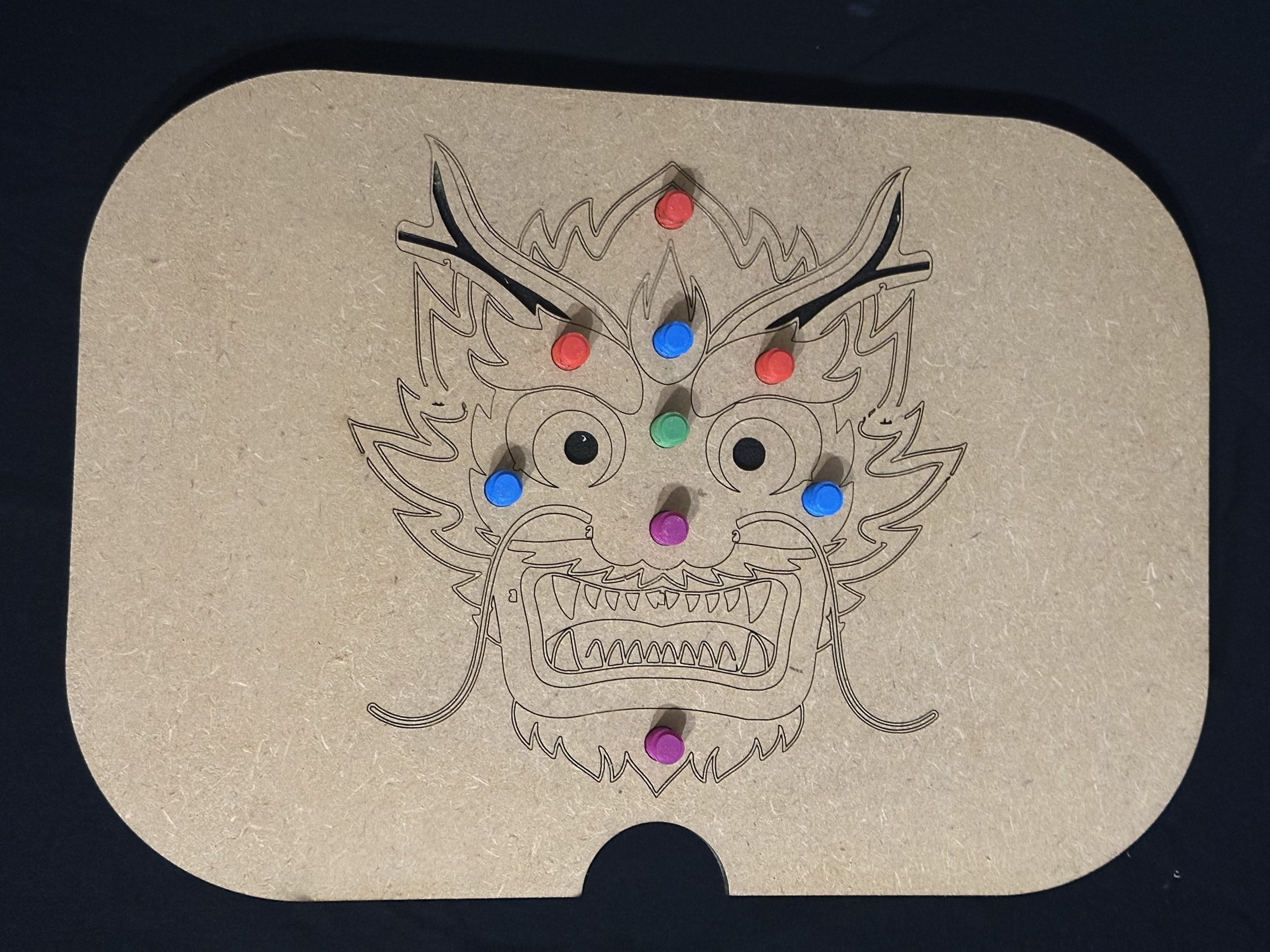 Flisat Dragon Screw On Pouch Lid 3D Printed & MDF – Great For Helping Little Hands With Coordination & Dexterity & Chinese New Year Projects - Image 5