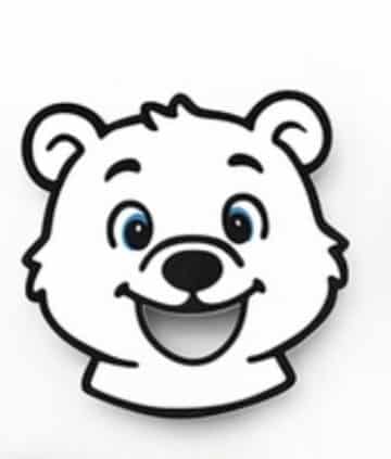 3D Printed Polar Bear Feeding Face - Great woodland activity - Image 1
