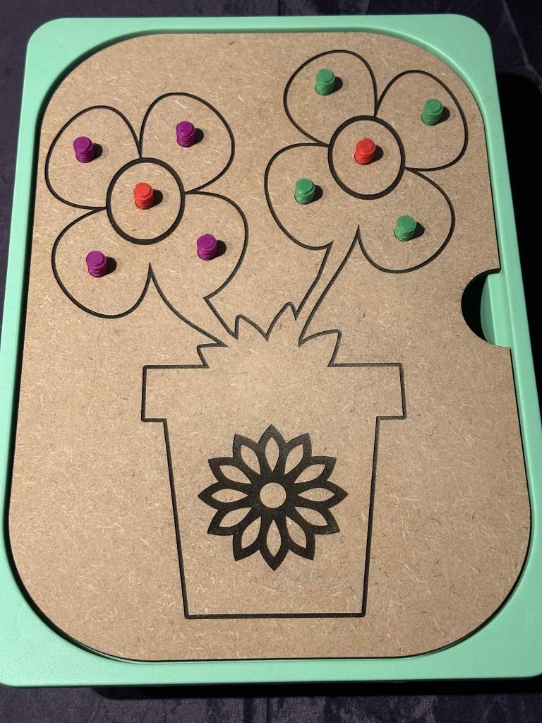 IKEA Flisat Vase Flower Screw On Pouch Lid 3D Printed & MDF – Great For Helping Little Hands With Coordination & Dexterity & Spring and summer activities