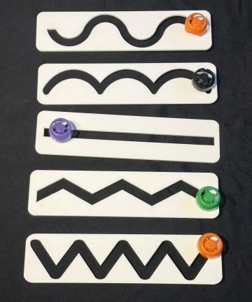 Pouch Pre writing Boards - Great for building hand muscles for writing skills, improving dexterity and supporting early pencil control. - Image 1
