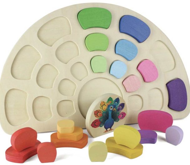 Yellow Door Pattern and Play Peacock