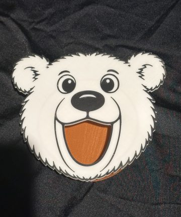 3D Printed Polar Bear Feeding Face – Great For Winter Or Seasons Projects and To Help Little Hands With Coordination - Image 1