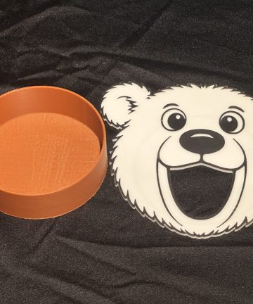 3D Printed Polar Bear Feeding Face – Great For Winter Or Seasons Projects and To Help Little Hands With Coordination - Image 2