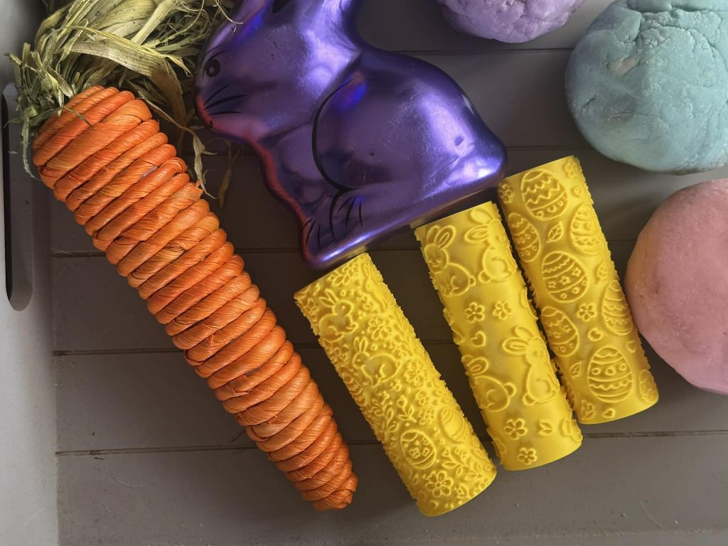 3D Printed Easter and Spring Rollers - Great for play dough, damp sand or clay, these rollers create beautiful Easter and seasonal patterns and support hands-on, creative play