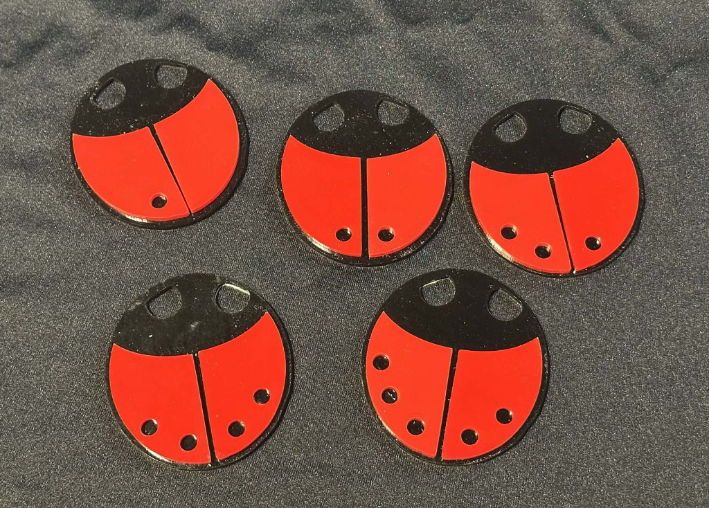 Acrylic Ladybird Numbers - Bright and engaging ladybird number pieces, perfect for adding a fun, hands-on element to early maths activities.