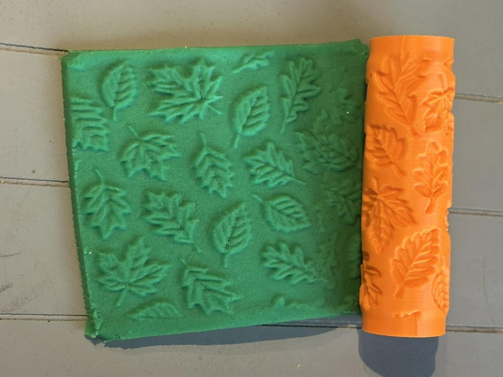 3D Printed Autumn Rollers - Great for play dough, damp sand or clay, these rollers create beautiful seasonal patterns and support hands-on, creative play