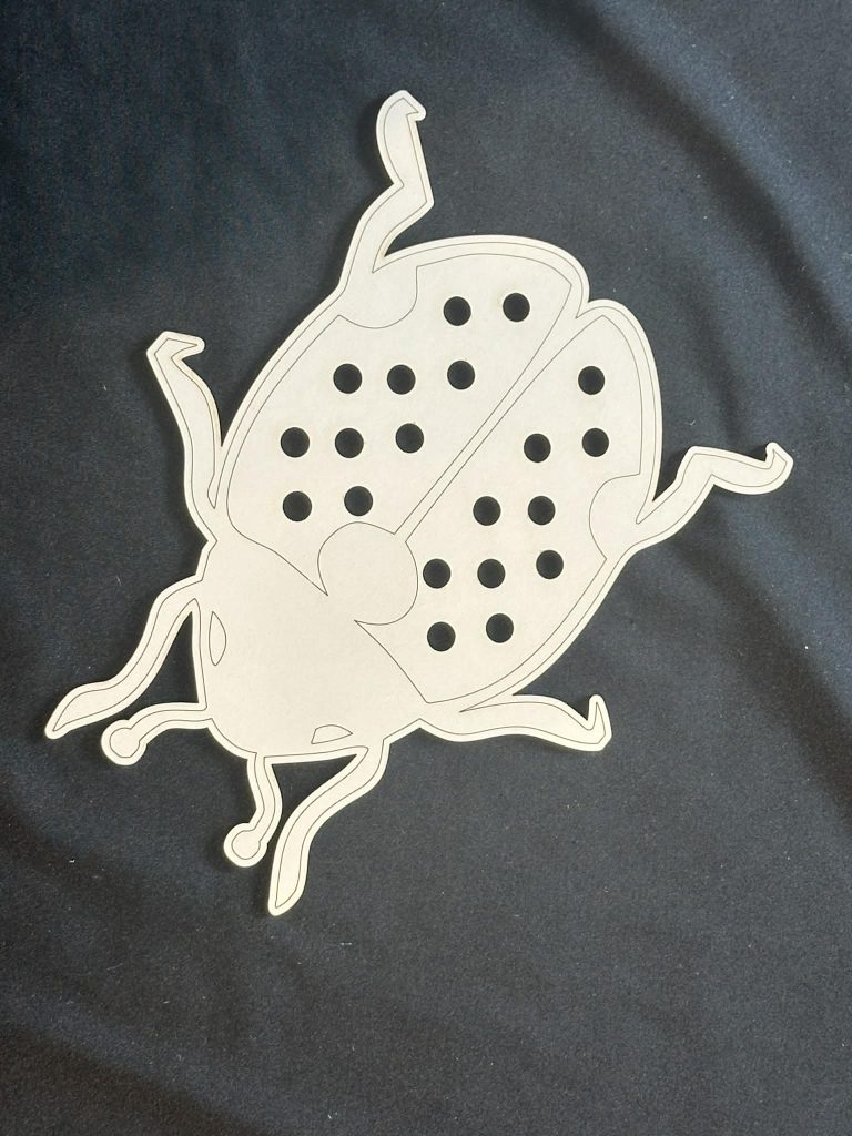 Ladybird Collecting or Threading shape - great fine motor skills activity