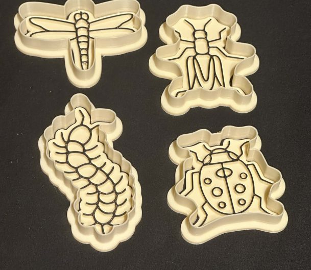 Perfect for adding to your mini beast and Spring activities - Mini Beast 3D Printed Resources Play Dough Cutters & Stampers