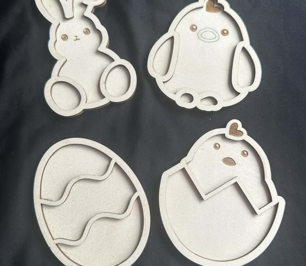 Mini Easter Trays x 4 - Great For Sensory Play,  Easter or spring activities Part Of Our Essential Range