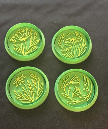 3D Printed Nature Flowers Cookie Cutters – Great For Use with Play Dough & Clay, damp sand or cookie - Image 1