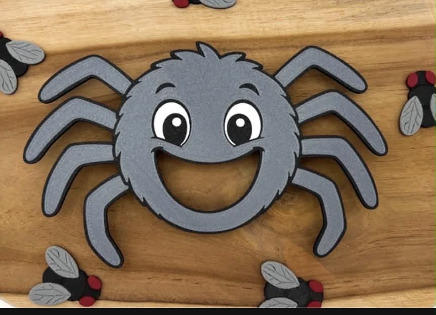 3D Printed Spider Feeding Face - Great woodland activity