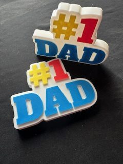 3D Printed Standing No.1 Dad Sign - Great for Fathers Day Gifts