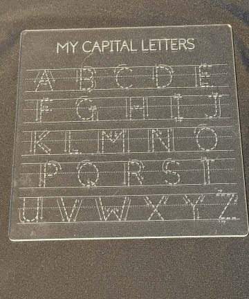 Acrylic Letter Boards - A fantastic resource to help children practise letter formation and early writing skills - Image 1
