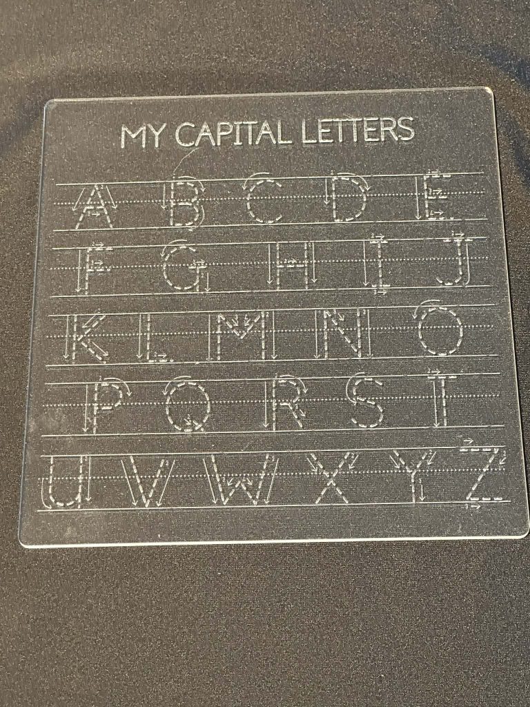Acrylic Letter Boards - A fantastic resource to help children practise letter formation and early writing skills