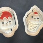3D Printed Ice cream Cookie Cutters – Great For Use with Play Dough & Clay, damp sand or cookie