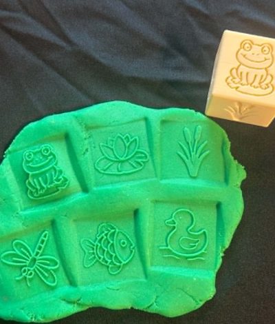 3D printed Pond Stamper Block- great for play dough