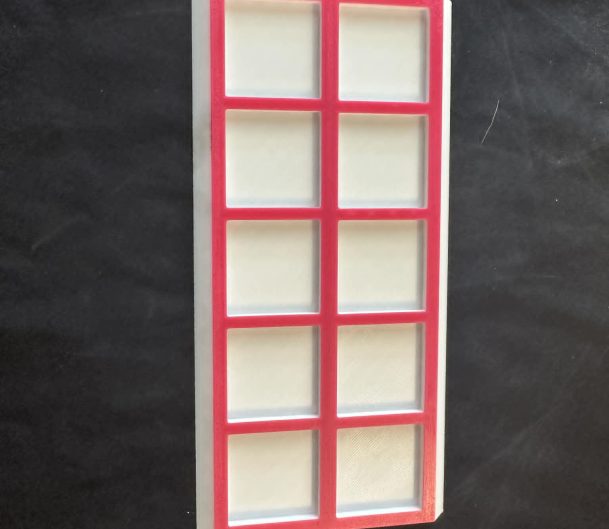 3D printed Ten frame - Great for play Dough, Damp sand or just adding to any activity