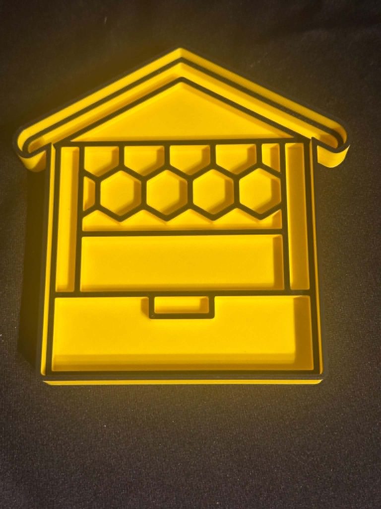 3D Printed Bee Hive sensory play tray - Ideal For Sensory Play Filled With Rice Or Sand Or For S Summer, Nature Or Bee Projects