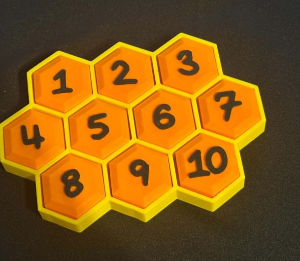 Honeycomb Number board