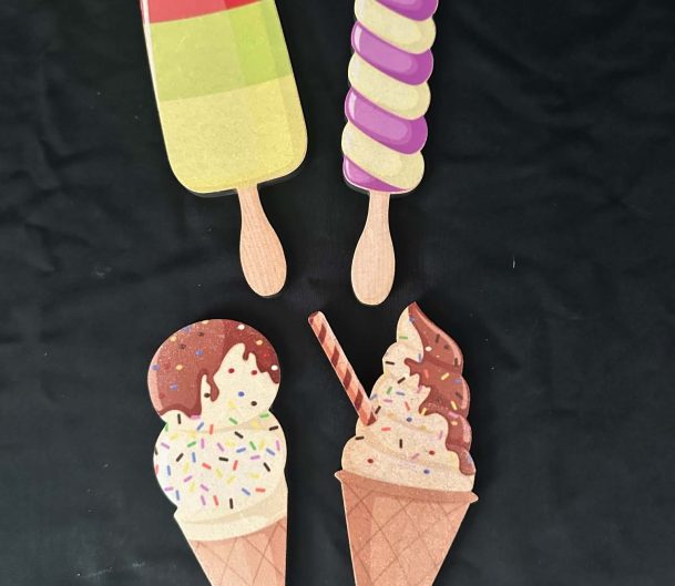 Ice Cream and Ice lolly set - great for role, and sensory play trays
