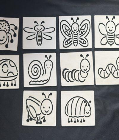 Insect Stencil boards set of 10 - great for templates or adding to activities