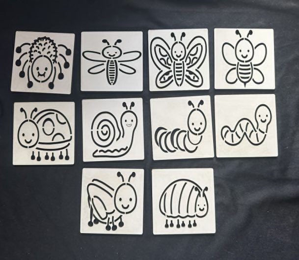 Insect Stencil boards set of 10 - great for templates or adding to activities