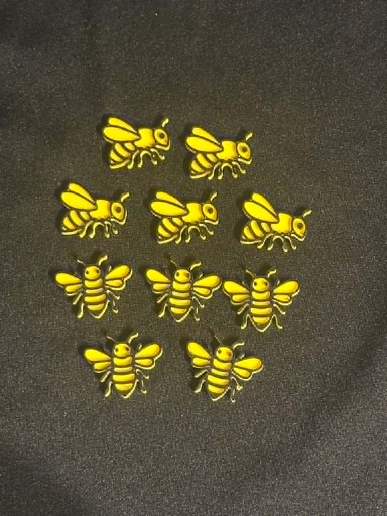 3D Printed Mini Bee Tokens x10