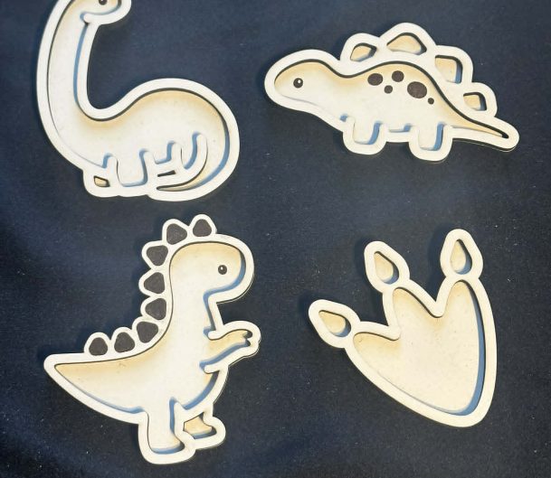 Mini Dinosaur Trays x 4 – Great For Sensory Play tray, spring summer activities Part Of Our Essential Range