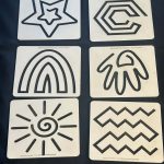 Pre-Writing set of 6 boards - Great for strengthening hand muscles for writing skill