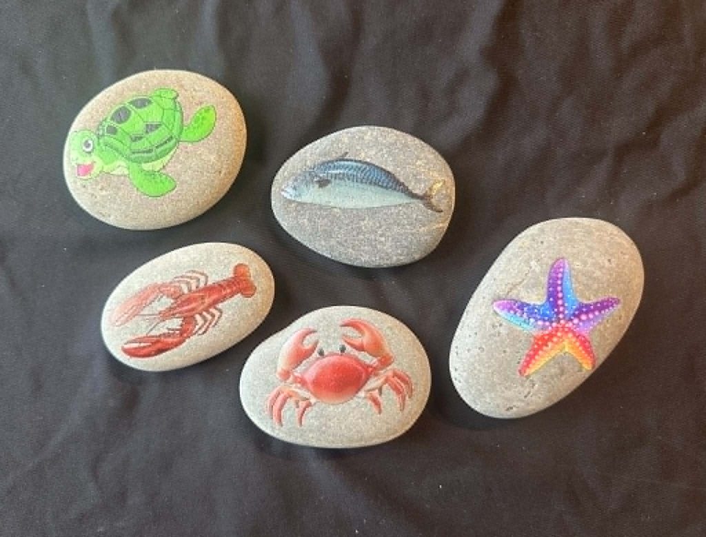 Sea creature stones - great to add to any under the sea activity