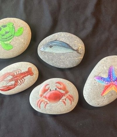 Sea creature stones - great to add to any under the sea activity