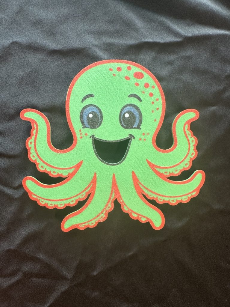 3D Printed Feeding Octopus Face – Great for fine motor skills activities