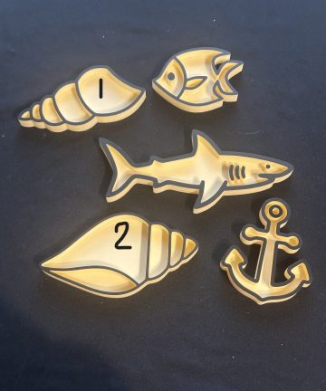 3D Printed Under The Sea Trays - Mini 3D printed under the sea trays great for rice, chick peas or coloured sand trays - Image 2