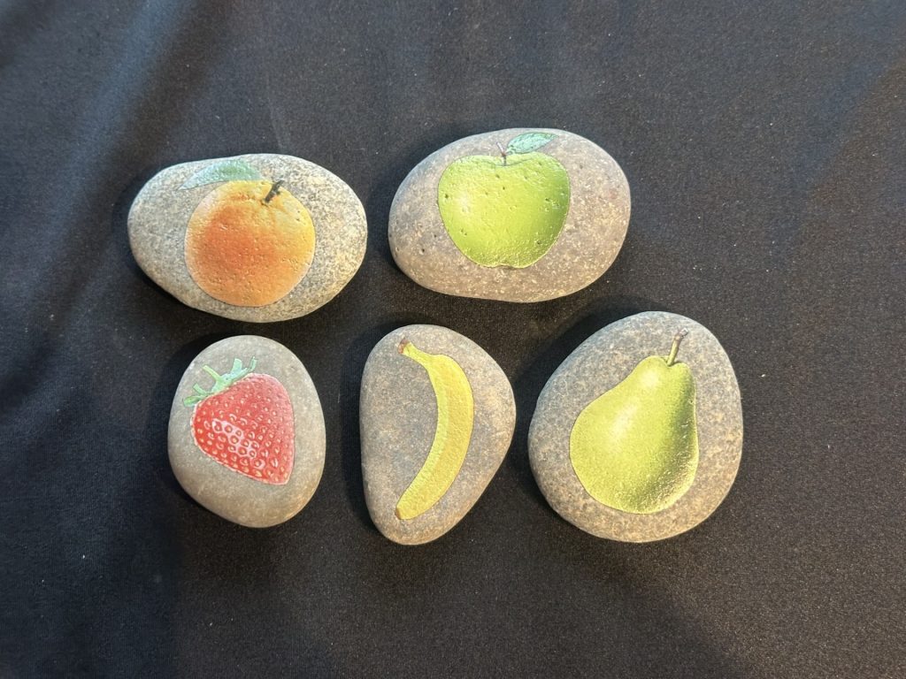 Fruit  Stones – great to add to any Sensory Activity
