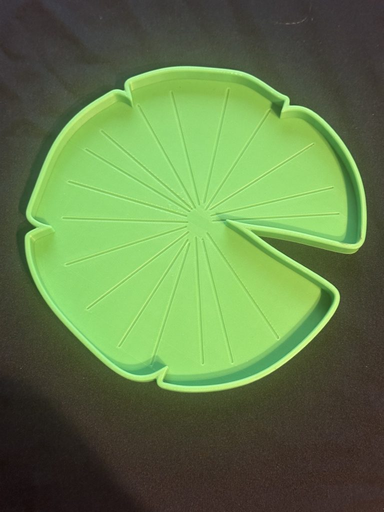 3D Printed Lilly Pad Tray – Great for sensory play trays