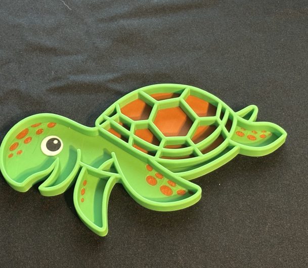 3D Printed Turtle Tray – Great for sensory play