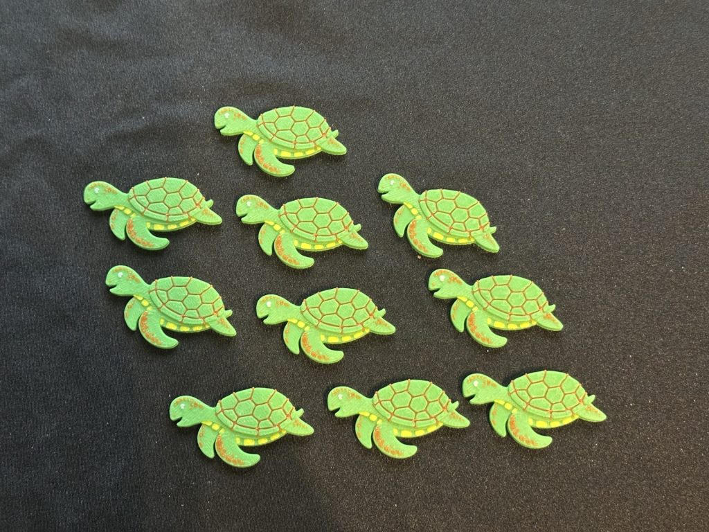 3D Printed Counting Tokens Turtle x10 – These adorable counting tokens are perfect for learning through play
