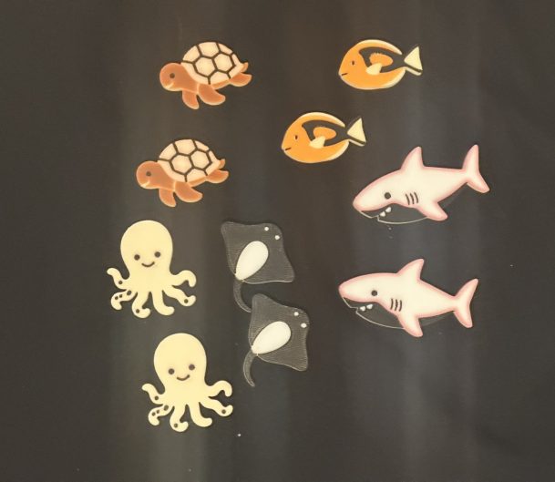 3D Printed Counting Tokens Sea Creatures x10 – These adorable counting tokens are perfect for learning through play