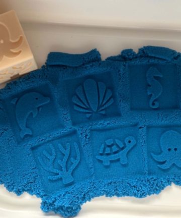3D printed Ocean Stamper Block- great for play dough - Image 2