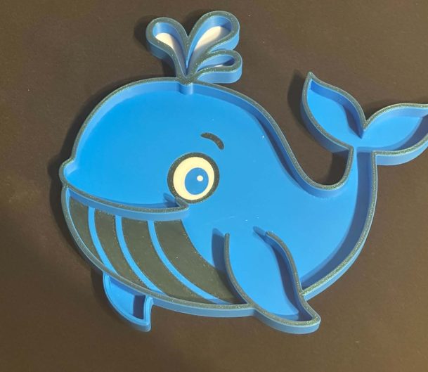 3D printed Whale sensory play Tray – Great for sensory play