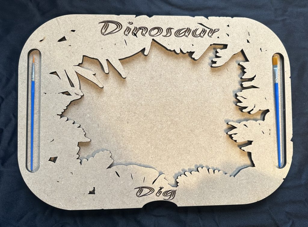 Dinosaur Dig IKEA FLISAT Large Activity Lid - Perfect for little explorers who love to dig and discover!