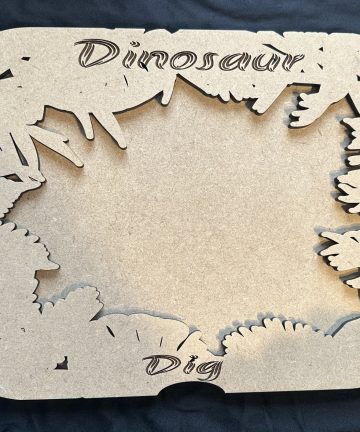 Dinosaur Dig IKEA FLISAT Large Activity Lid - Perfect for little explorers who love to dig and discover! - Image 1