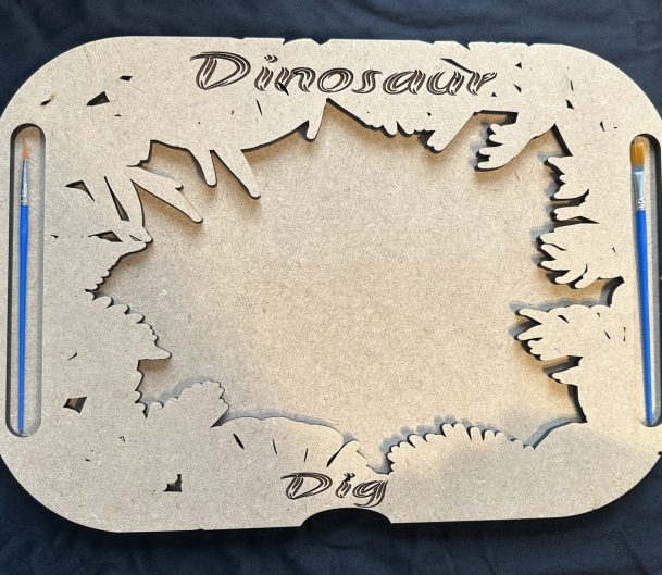 Dinosaur Dig IKEA FLISAT Large Activity Lid - Perfect for little explorers who love to dig and discover!