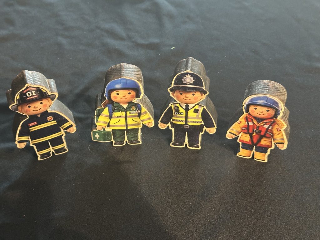 British Emergency Service Characters - Police, Ambulance, Fire & Life Boat Personnel, Great For Role Play And Story Telling