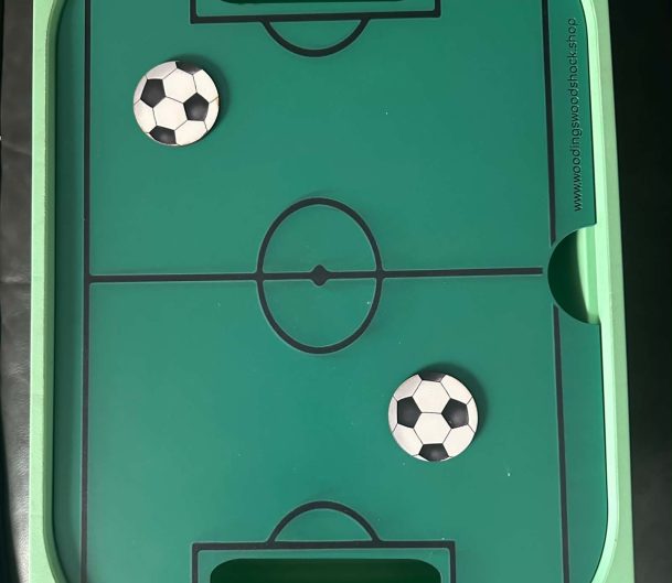 IKEA Flisat Football activity lid - great for World Cup activities