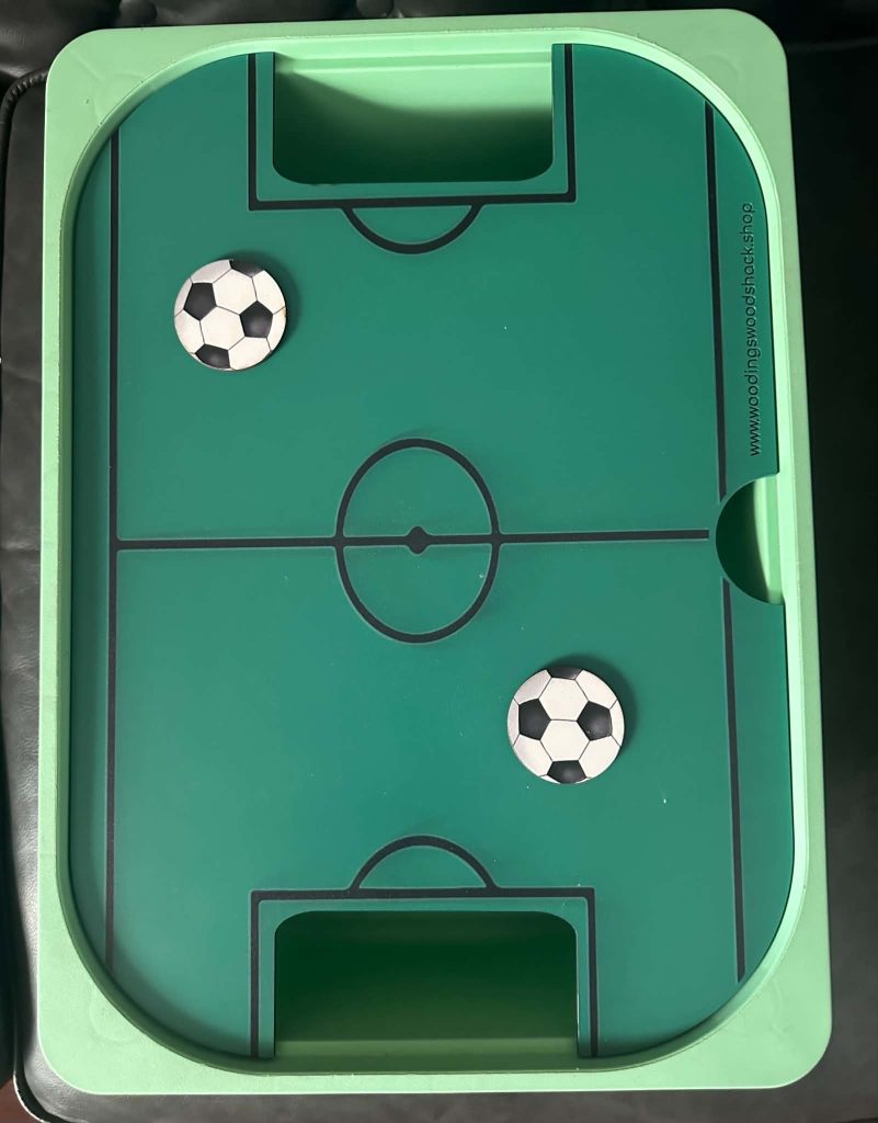 IKEA Flisat Football activity lid - great for World Cup activities